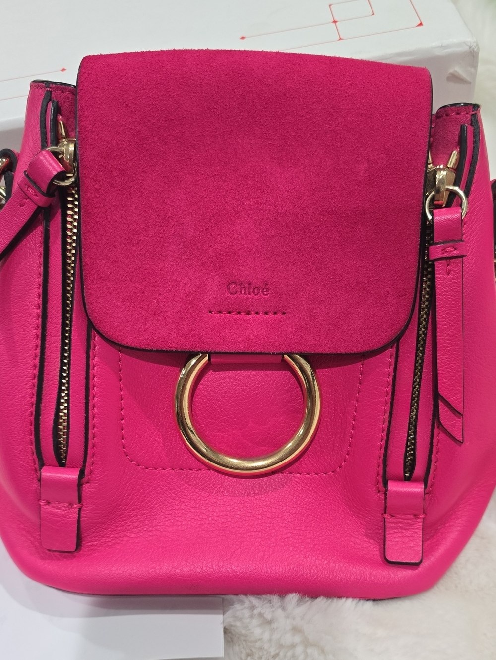 CHLOE Faye Mini leather backpack